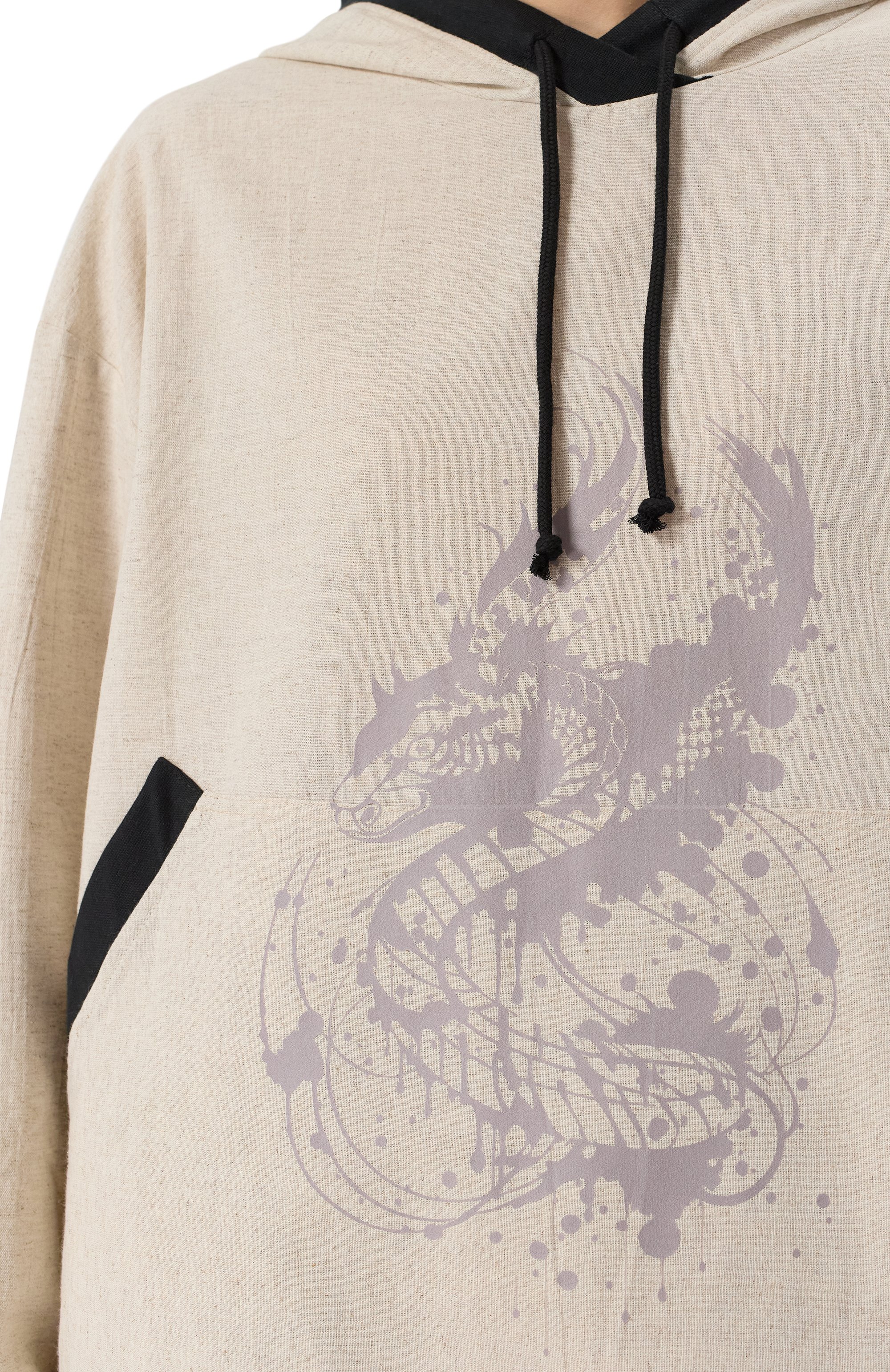 Льняное худи MIDGARD PARIS, арт. HD1801-LN-BJ/GR, фото 5