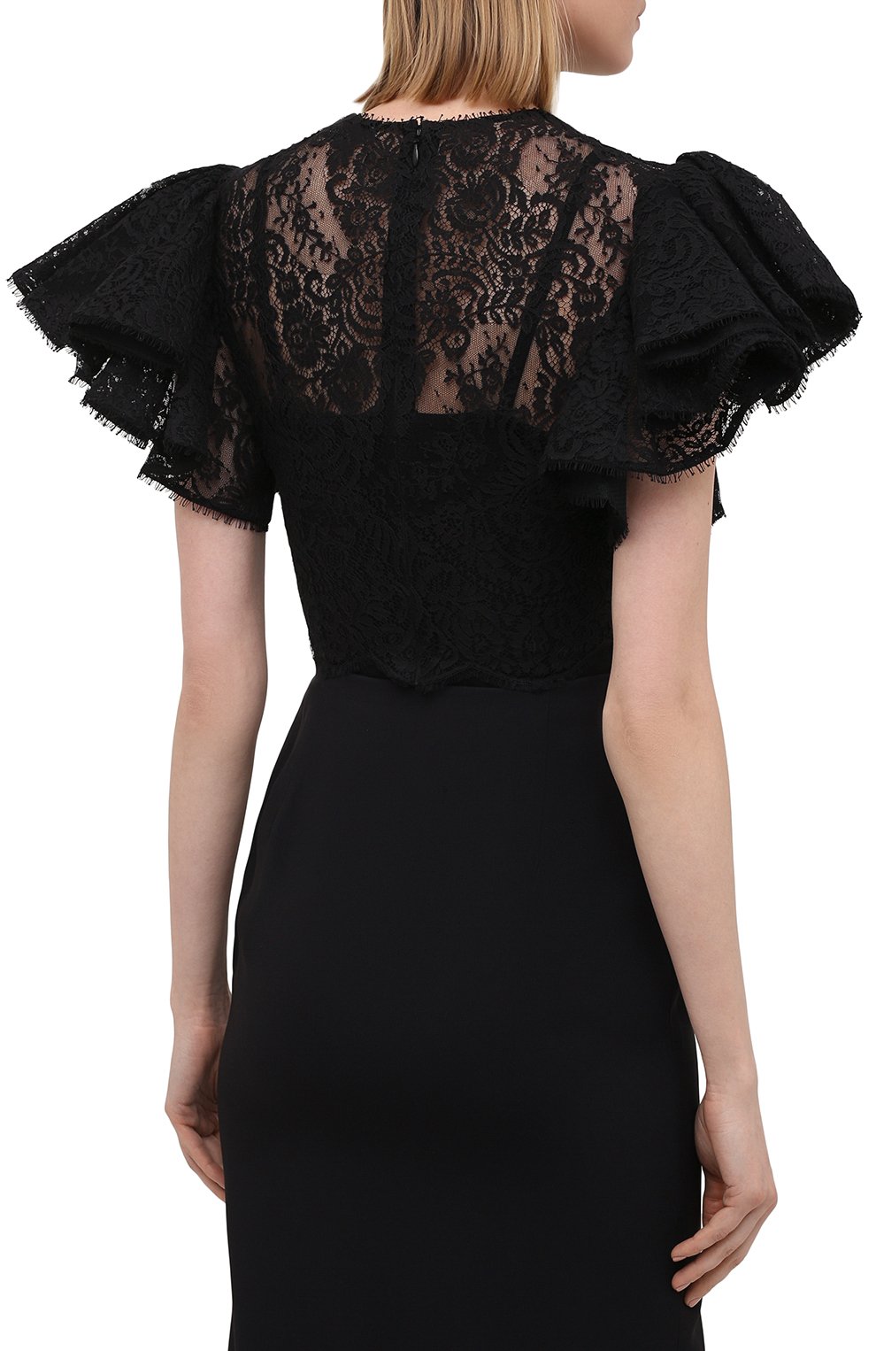 Топ ALEXANDER MCQUEEN черного цвета по цене 251000 руб., арт. 645459/QEACI, фото 4 Топ ALEXANDER MCQUEEN, арт. 645459/QEACI, фото 4