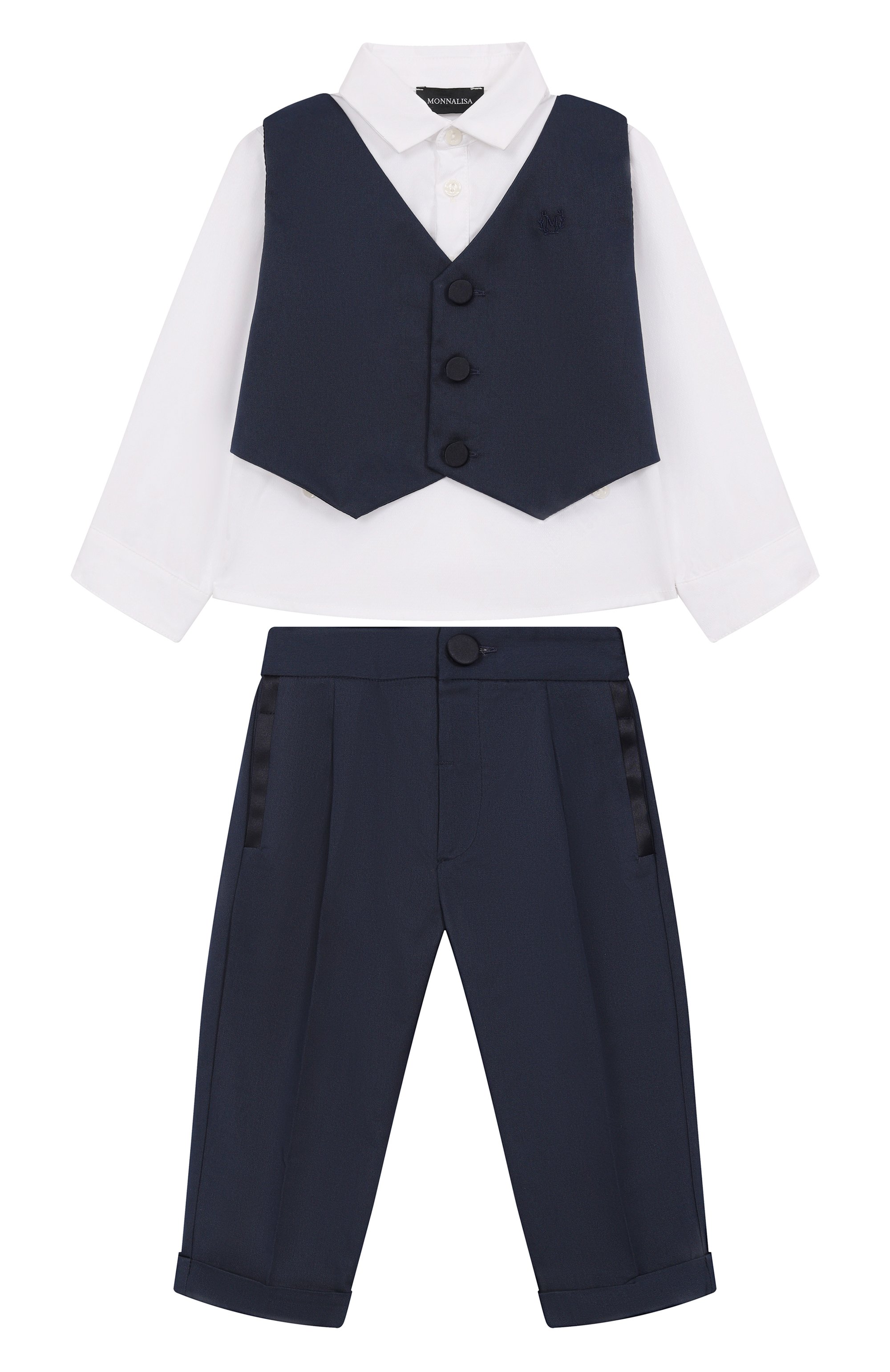 Комплект из рубашки и брюк MONNALISA, арт. 28F501, фото 1