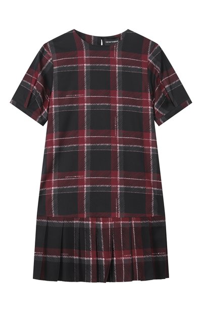 Платье из хлопка и вискозы EMPORIO ARMANI, арт. EG000832/AF26738