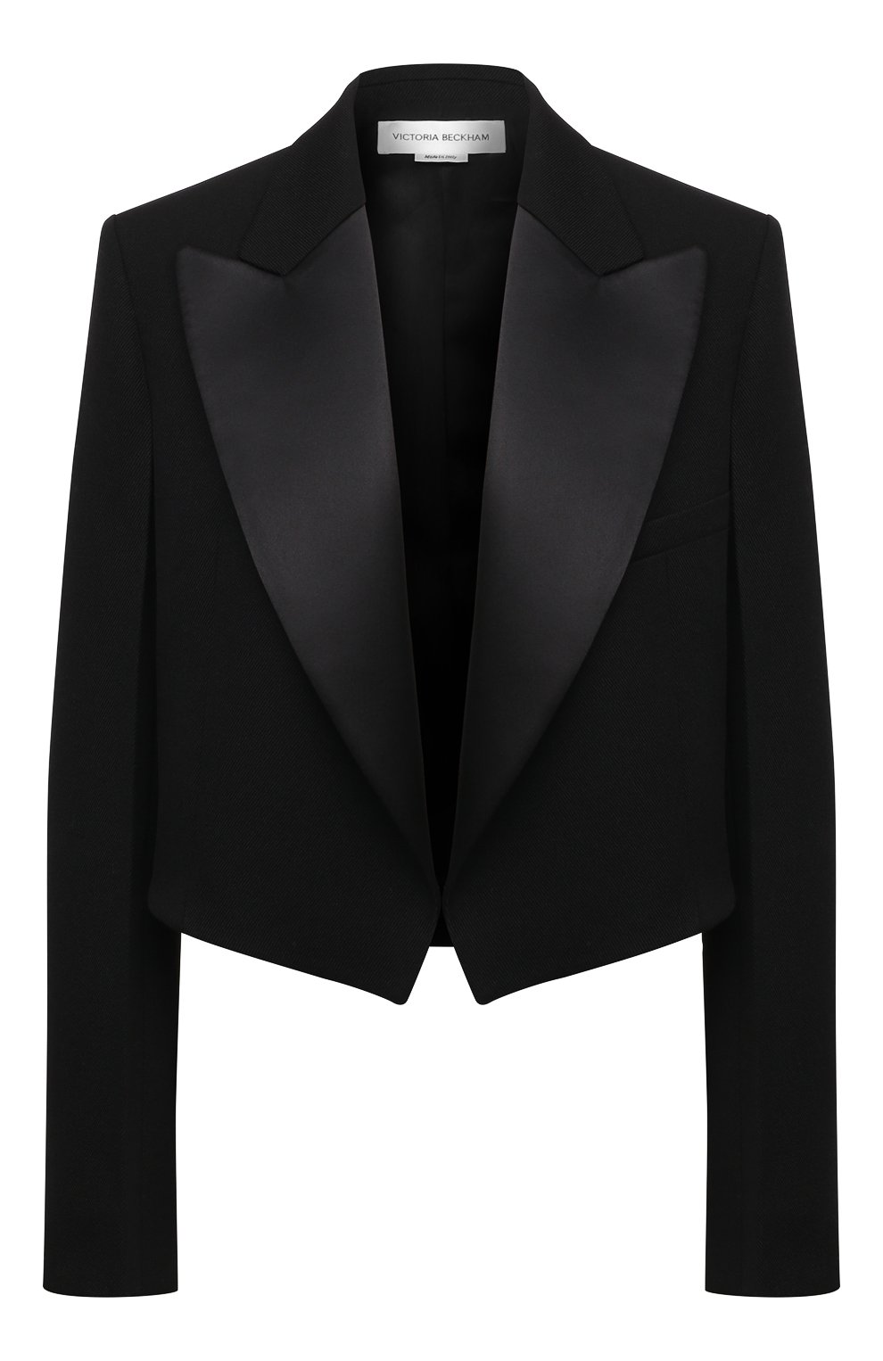 Шерстяной жакет VICTORIA BECKHAM черного цвета по цене 176000 руб., арт. 1121WJK002216A, фото 1 Шерстяной жакет VICTORIA BECKHAM, арт. 1121WJK002216A, фото 1