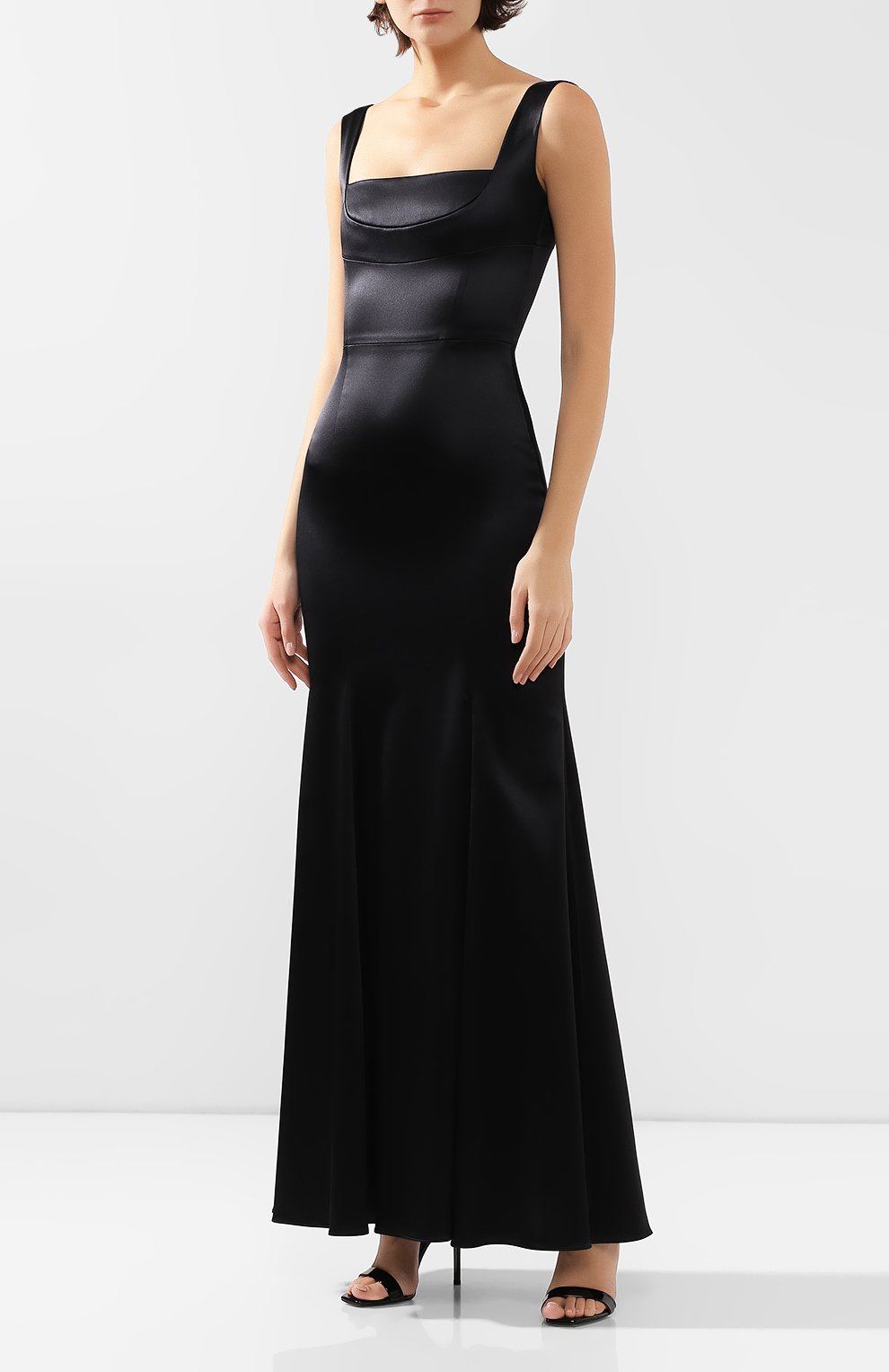 Атласное платье DOLCE & GABBANA, арт. F6G40T/FURHH, фото 3