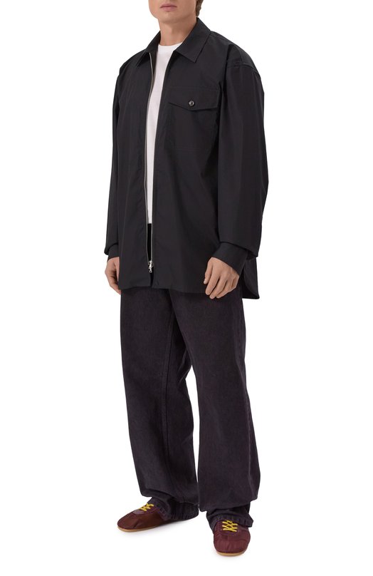 Комбинированные кеды Dries Van Noten 252-021727-601 Бордовый  252-021727-601 Фото 2