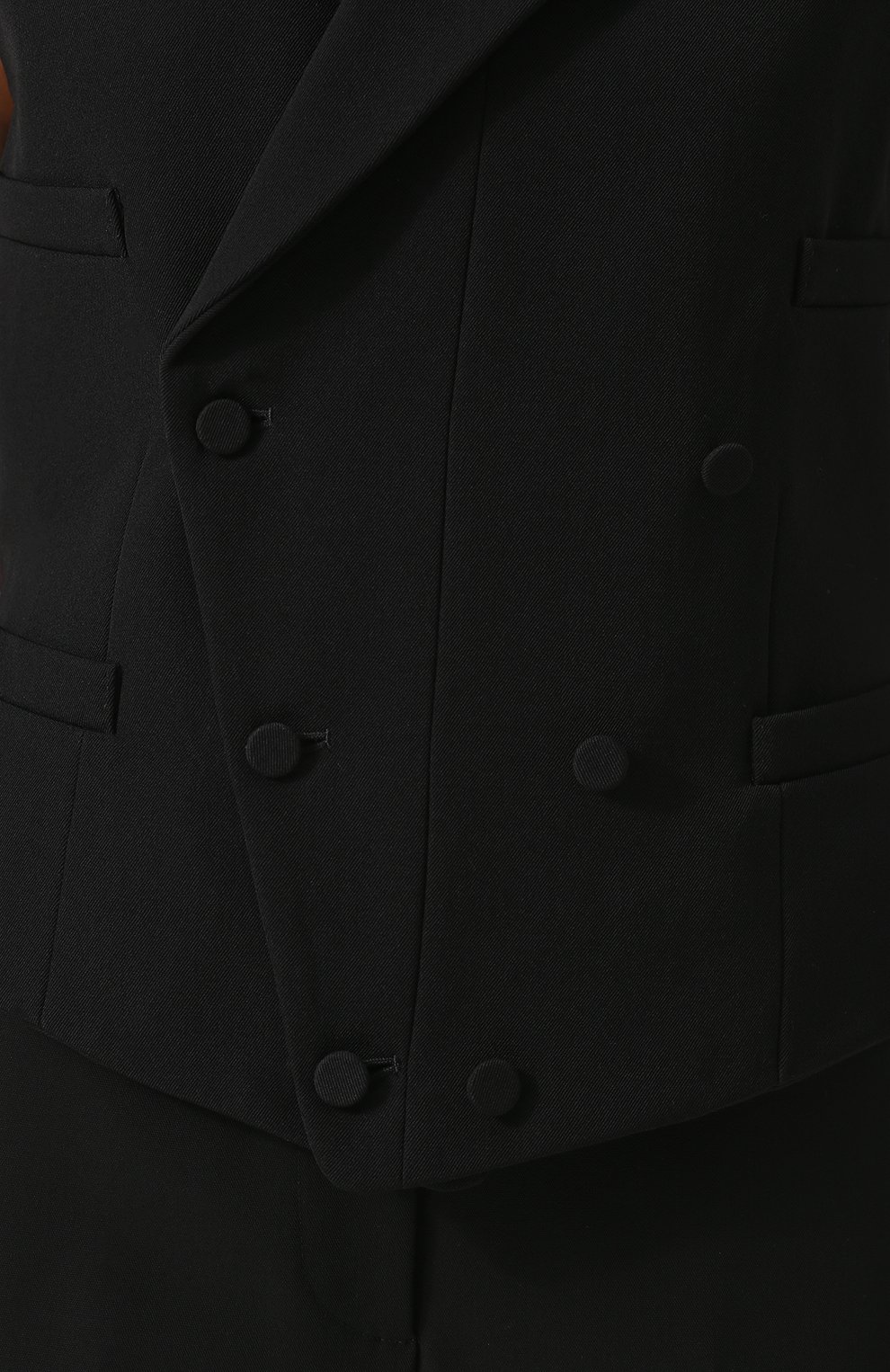 Приталенный двубортный жилет с принтованной спинкой GUCCI, арт. 493103/Z535G, фото 5