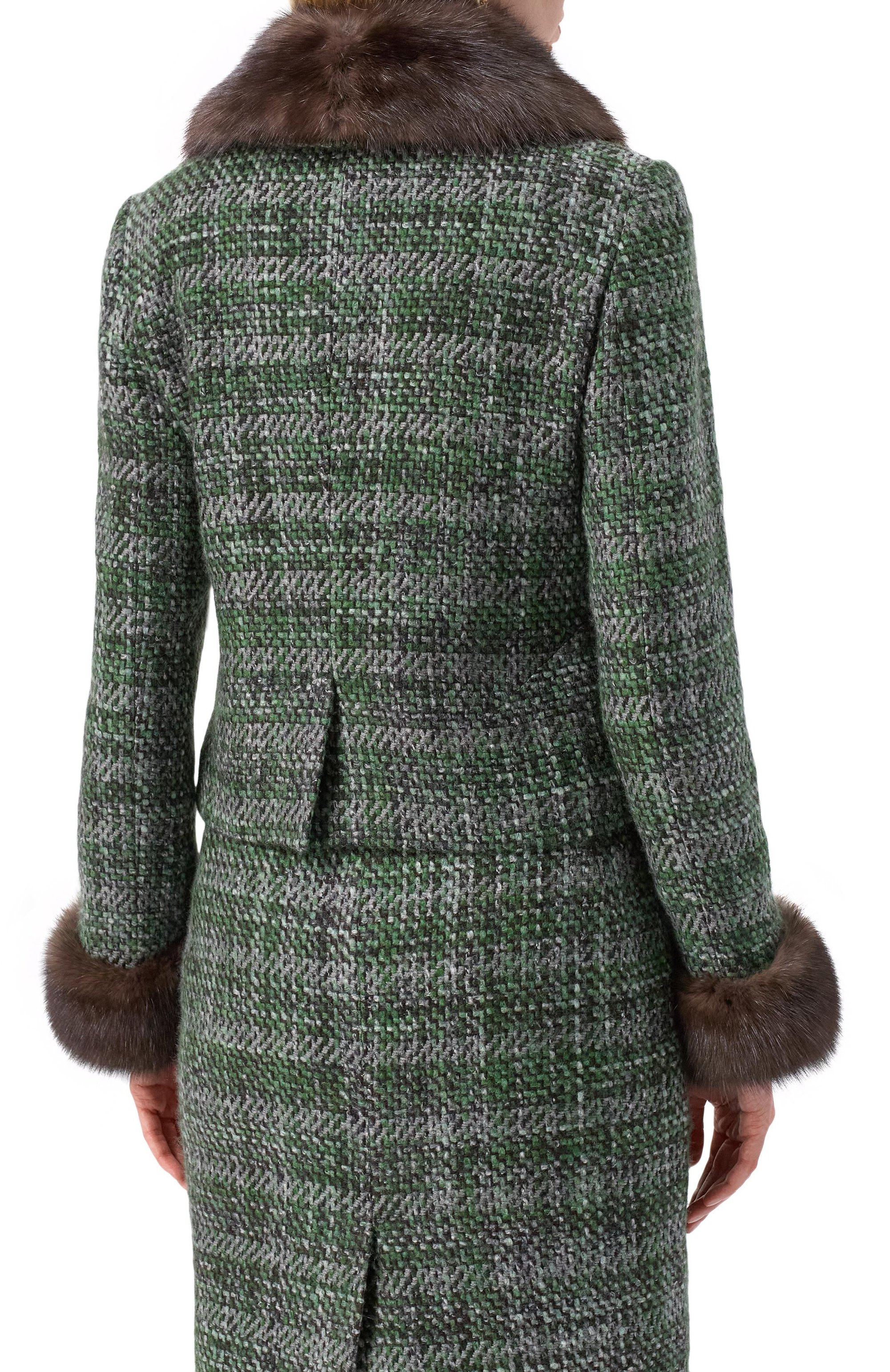 Жакет из кашемира и шелка с отделкой из соболя MVST, арт. M25.1PW.J005/13441, фото 4