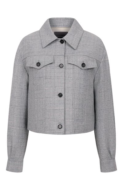 Женский жакет из шерсти и вискозы LORENA ANTONIAZZI, арт. GA43A/5024