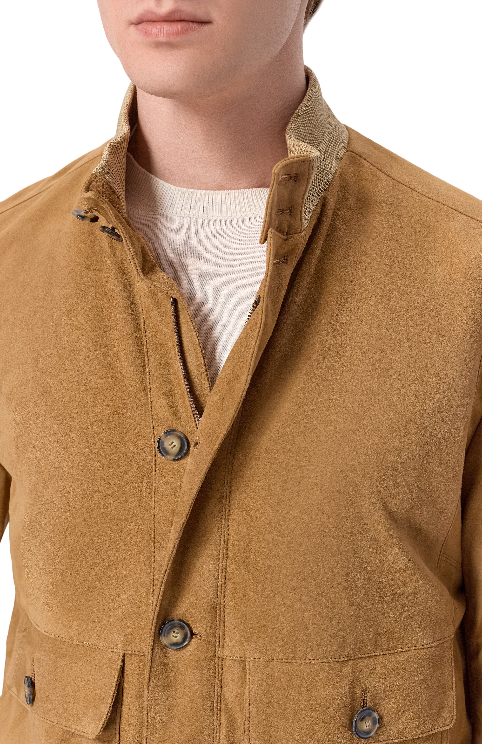 Замшевый бомбер ANDREA CAMPAGNA, арт. 232625/AC/00418I, фото 5