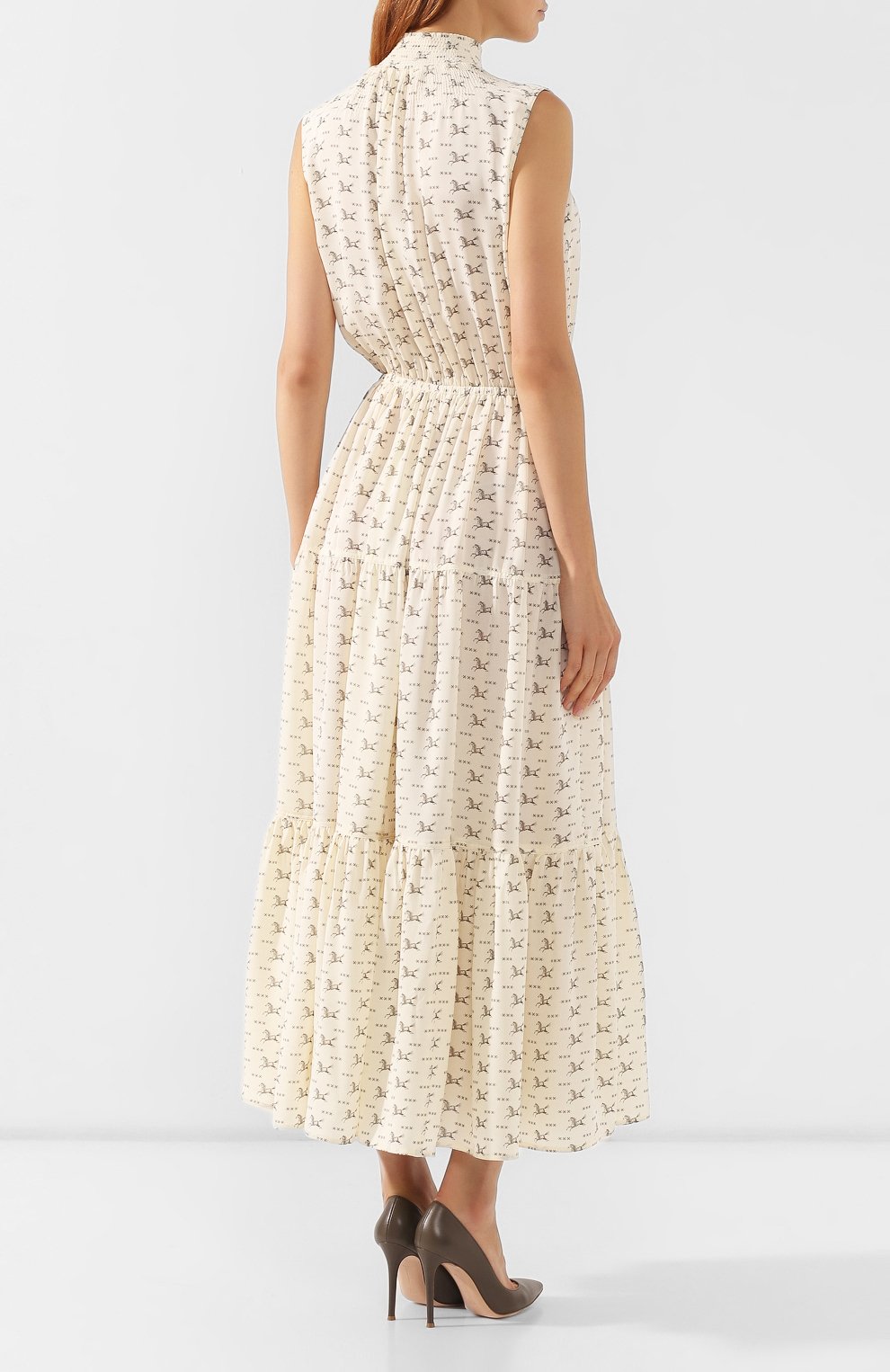 Шелковое платье POLO RALPH LAUREN, арт. 211753222, фото 4