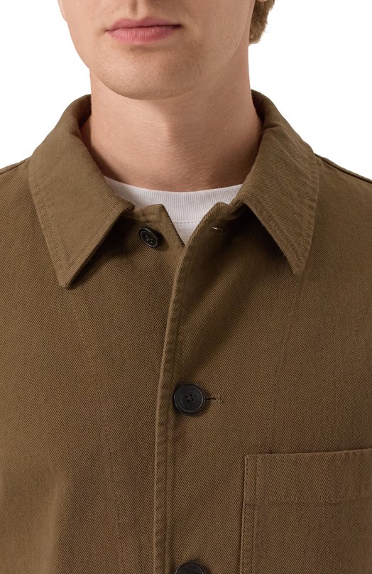 Хлопковая куртка Dries Van Noten 020448-2043-705 Коричневый  020448-2043-705 Фото 5