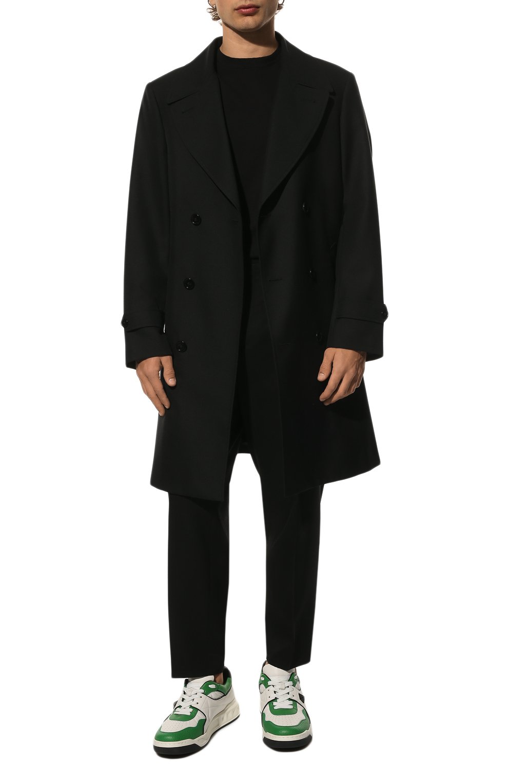 Кожаные кеды one stud VALENTINO, арт. XY0S0E71/NWN, фото 2