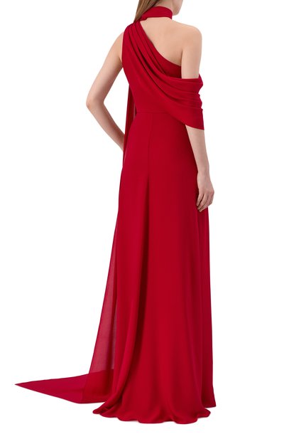 Шелковое платье ELIE SAAB красного цвета по цене 622000 руб., арт. D0953NF25/SI001, фото 3 Шелковое платье ELIE SAAB, арт. D0953NF25/SI001, фото 3