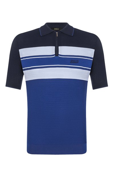 Мужская поло из шелка и хлопка ZILLI, арт. KZP002M0107VFSTR0