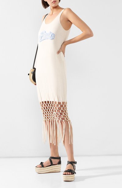 Платье loewe x paula's ibiza LOEWE бежевого цвета по цене 110500 руб., арт. S6296181PC, фото 2 Платье loewe x paula's ibiza LOEWE, арт. S6296181PC, фото 2