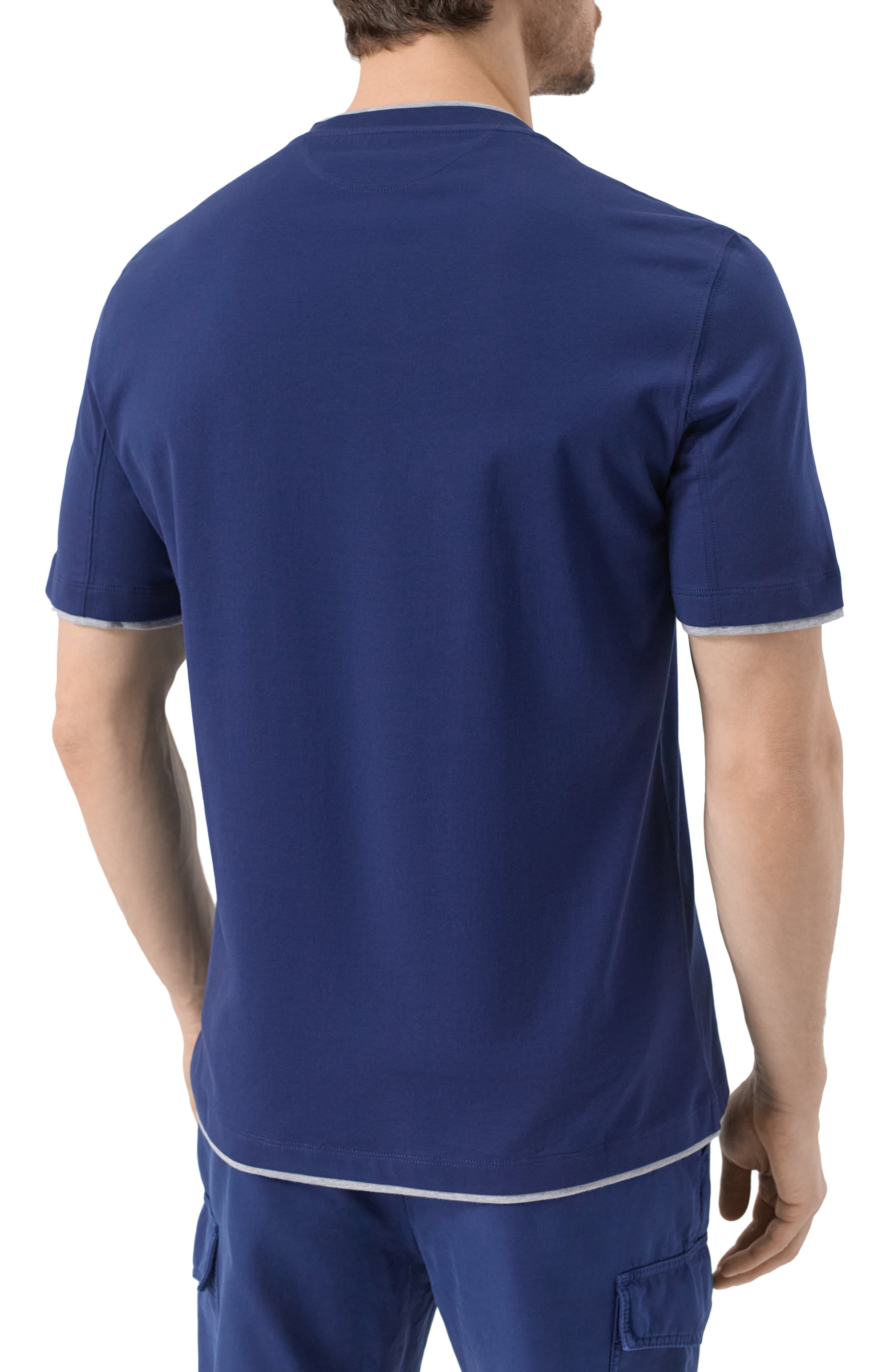 Хлопковая футболка BRUNELLO CUCINELLI, арт. M0B137427, фото 4