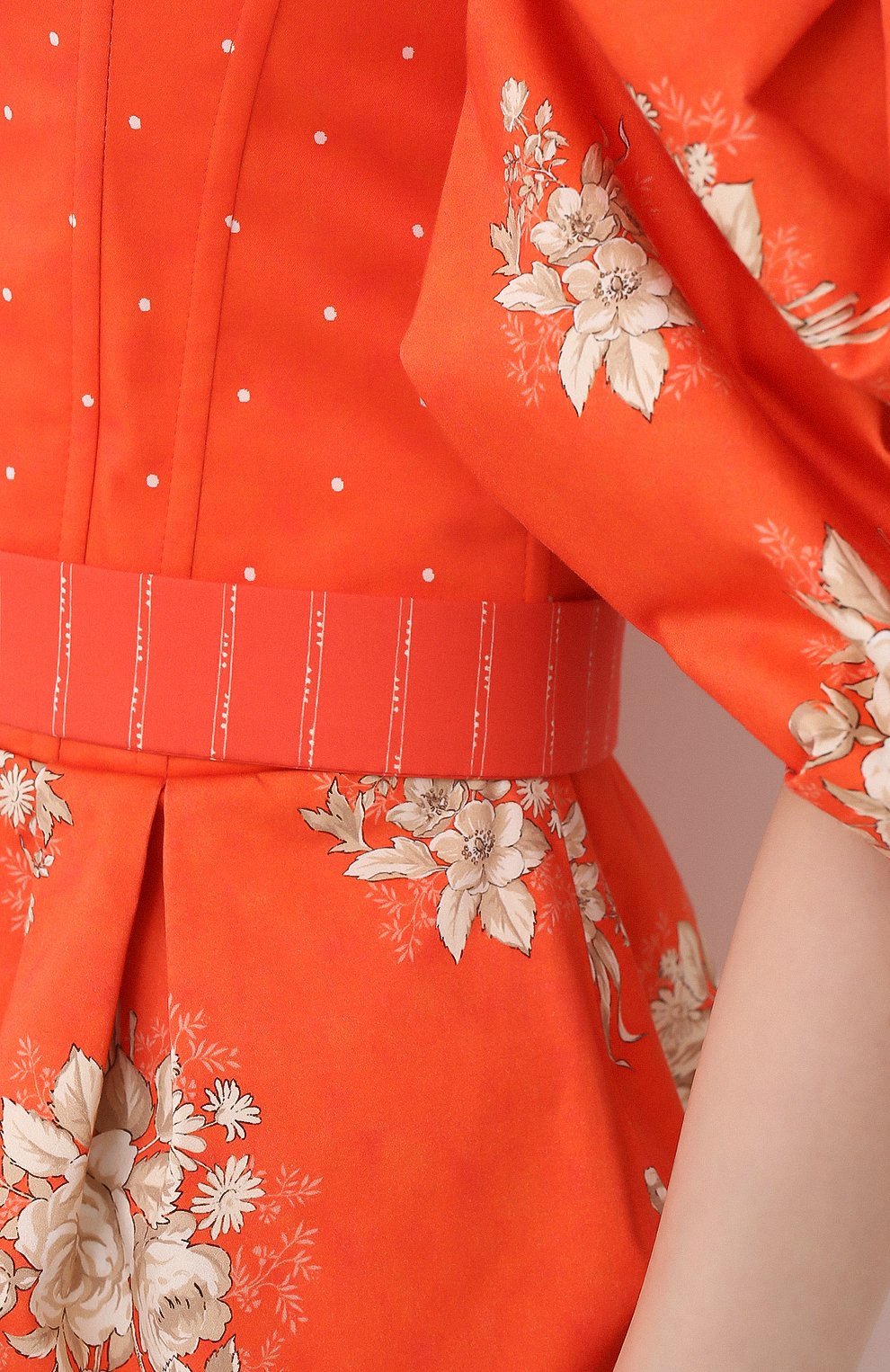 Хлопковое платье ULYANA SERGEENKO оранжевого цвета по цене 220000 руб., арт. ABC003SS20P (2261т19), фото 5 Хлопковое платье ULYANA SERGEENKO, арт. ABC003SS20P (2261т19), фото 5