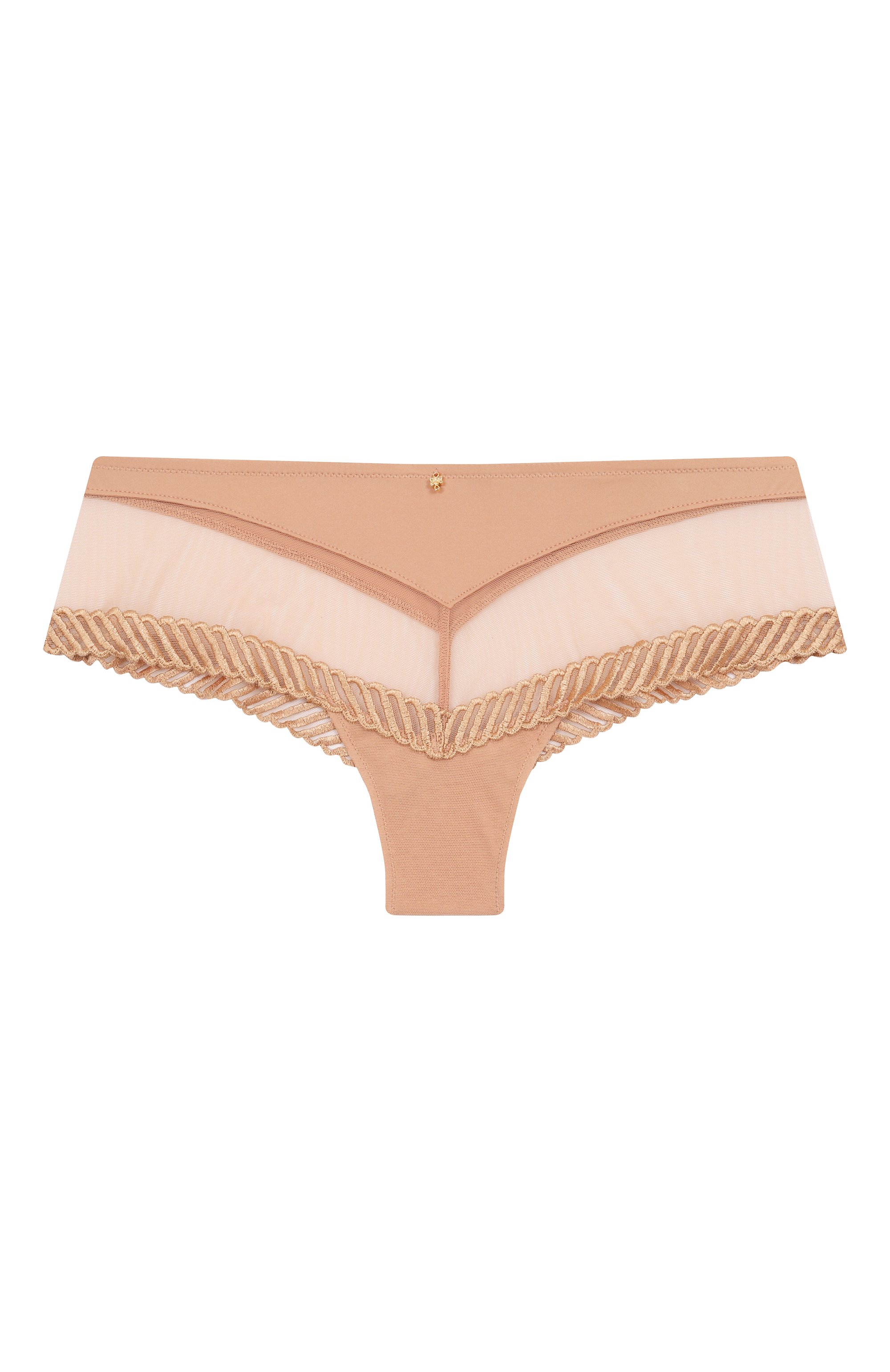 Трусы-шорты AUBADE бежевого цвета по цене 8210 руб., арт. 4M70, фото 1 Трусы-шорты AUBADE, арт. 4M70, фото 1