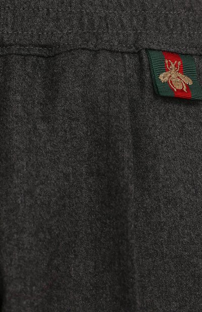 Шерстяные брюки с эластичным поясом GUCCI, арт. 475406/XBB73, фото 3