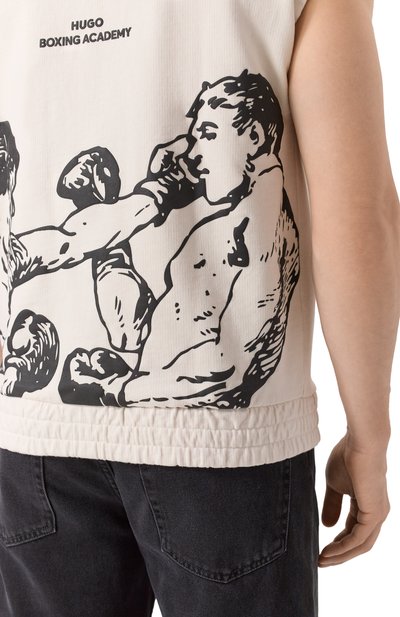 Хлопковое худи HUGO, арт. 50542433, фото 5