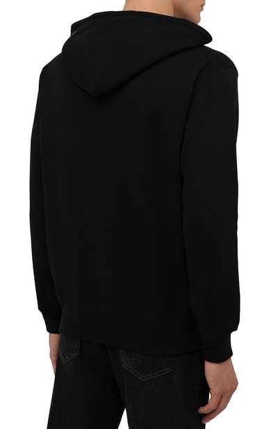 Хлопковое худи YOHJI YAMAMOTO черного цвета по цене 37200 руб., арт. HX-T85-985, фото 4 Хлопковое худи YOHJI YAMAMOTO, арт. HX-T85-985, фото 4