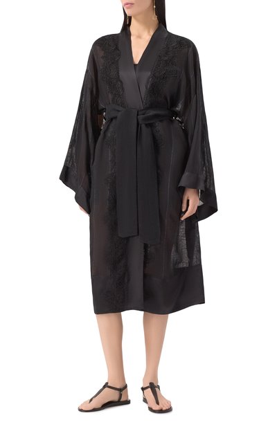 Кимоно изо льна и вискозы MAURIZIO, арт. W07041979, фото 3