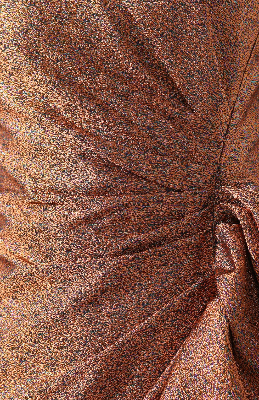 Платье с оборкой DRIES VAN NOTEN золотого цвета по цене 129500 руб., арт. 192-11097-8141, фото 5 Платье с оборкой DRIES VAN NOTEN, арт. 192-11097-8141, фото 5