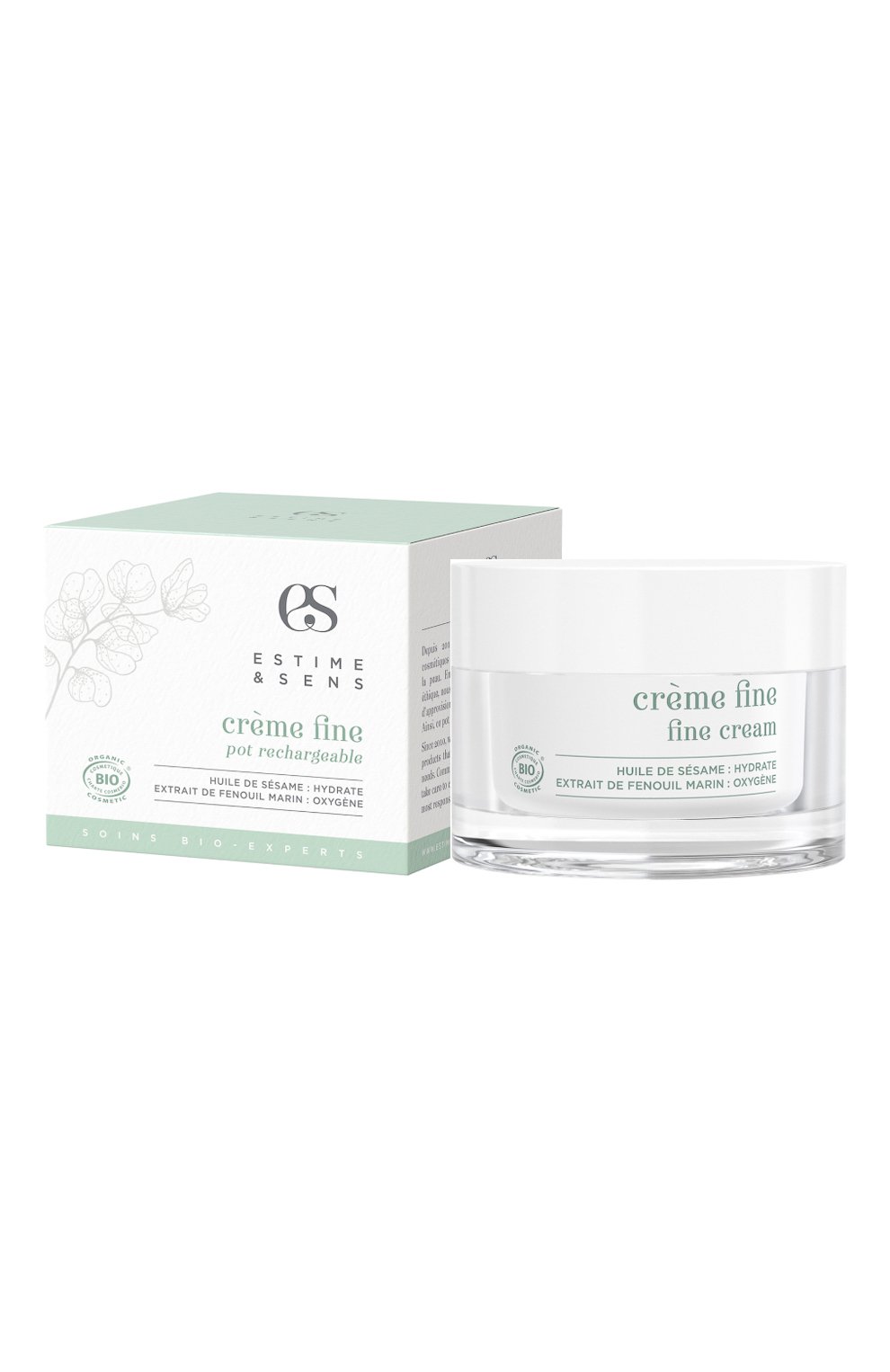 Увлажняющий крем для жирной кожи creme fine (50ml) ESTIME&SENS бесцветного цвета по цене 9720 руб., арт. 3760119694909, фото 2 Увлажняющий крем для жирной кожи creme fine (50ml) ESTIME&SENS, арт. 3760119694909, фото 2