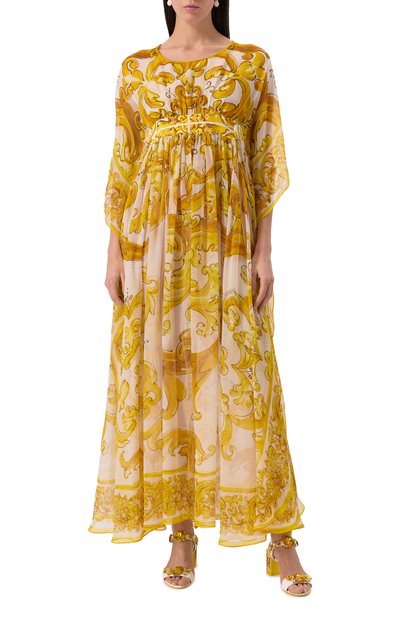 Шелковое платье DOLCE & GABBANA, арт. F6JDFT/HI1TZ, фото 3