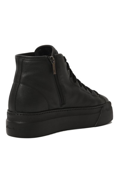 Кожаные кеды SANTONI, арт. WBGG61155NERPAIY, фото 5