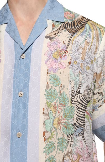 Шелковая рубашка GUCCI, арт. 685929/ZAIKL, фото 5