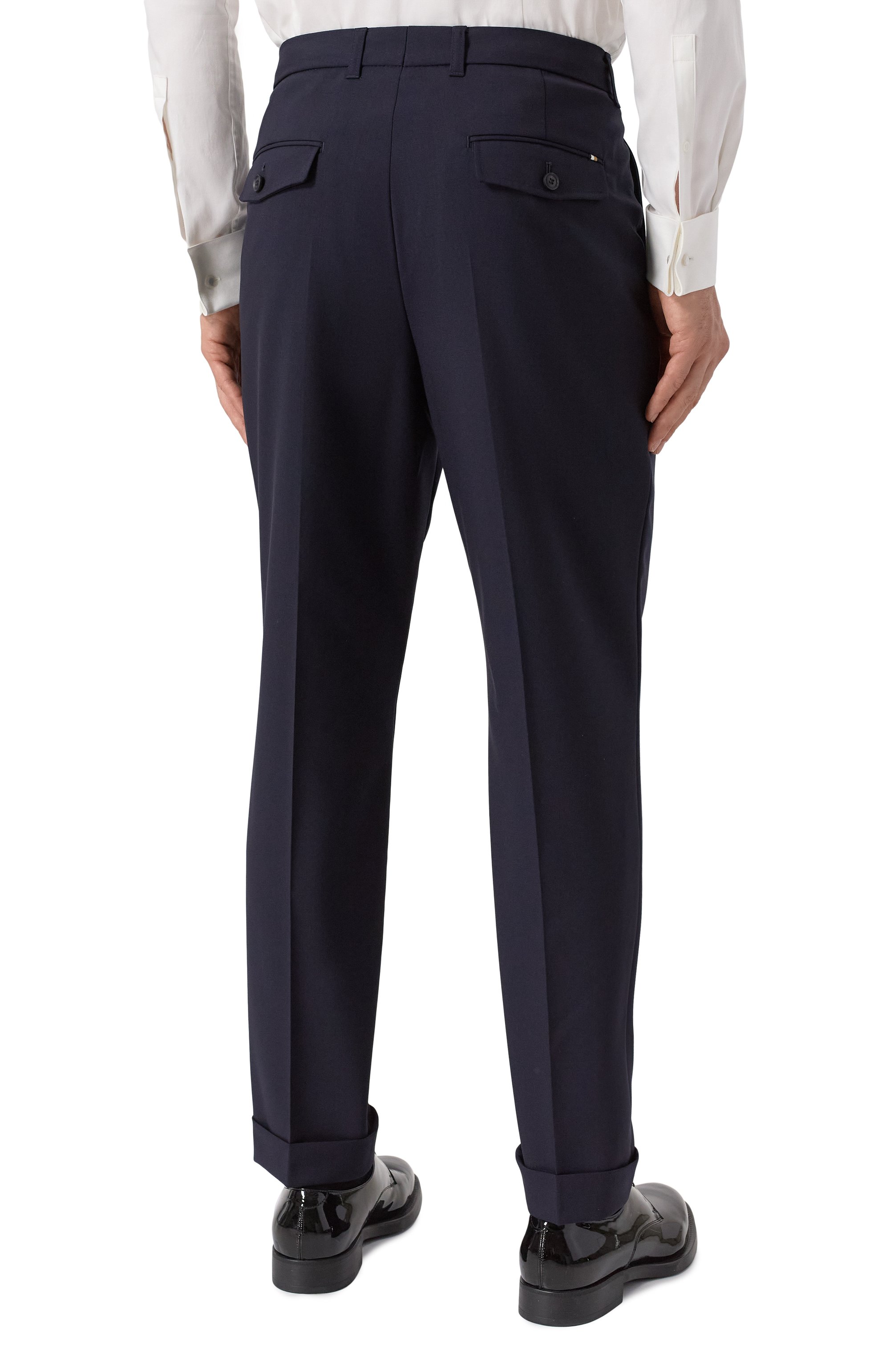 Шерстяные брюки BOSS, арт. 50545822, фото 4