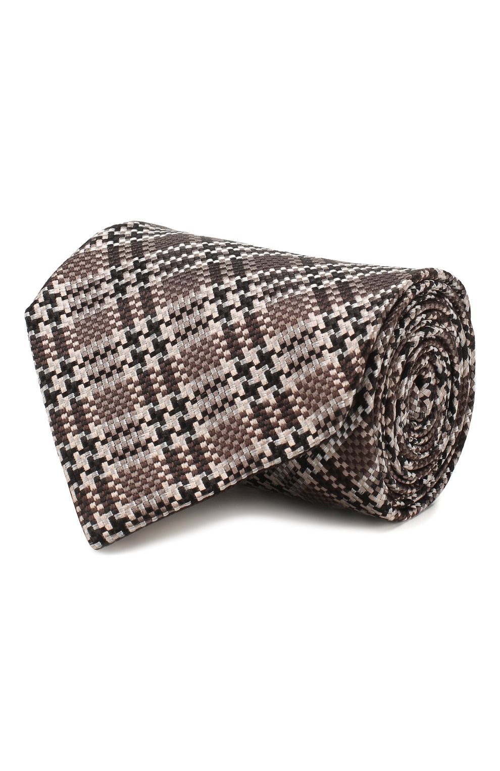 Шелковый галстук TOM FORD коричневого цвета по цене 24500 руб., арт. 7TF61/XT0, фото 1 Шелковый галстук TOM FORD, арт. 7TF61/XT0, фото 1