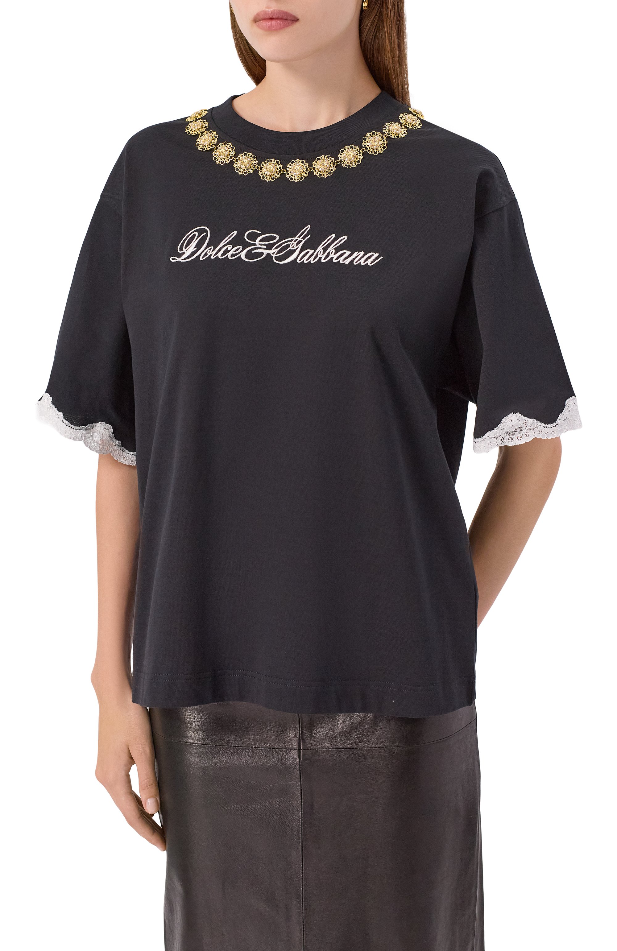 Хлопковая футболка DOLCE & GABBANA, арт. F8V62Z/GDC9U, фото 3