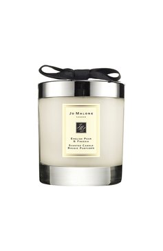 Свеча для дома english pear & freesia JO MALONE LONDON бесцветного цвета, арт. L2A6-01 | Фото 1 (Материал внутренний: Не назначено; Региональные ограничения белый список (Axapta Mercury): Не проставлено; Нос: Не проставлено; Статус проверки: Проверена категория; Ограничения доставки: flammable)