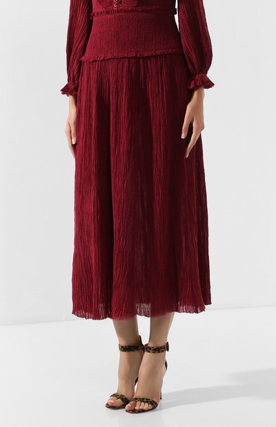 Юбка ZIMMERMANN бордового цвета по цене 45050 руб., арт. 6339SSUR, фото 3 Юбка ZIMMERMANN, арт. 6339SSUR, фото 3