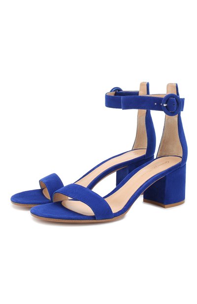 Замшевые босоножки versilia 60 GIANVITO ROSSI, арт. G60357.60RIC.CAMAZUE, фото 1