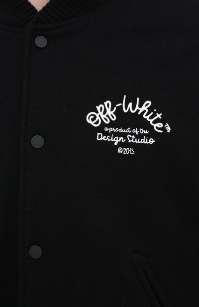 Шерстяной бомбер OFF-WHITE, арт. 0MEA224E20FAB0011001, фото 5