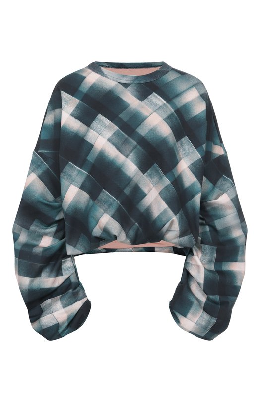Хлопковый свитшот Dries Van Noten 011141-2614-605 Зелёный 011141-2614-605