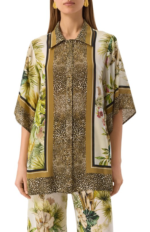 Блузка из вискозы Elie Saab SH108PS25 Разноцветный  SH108PS25 Фото 3