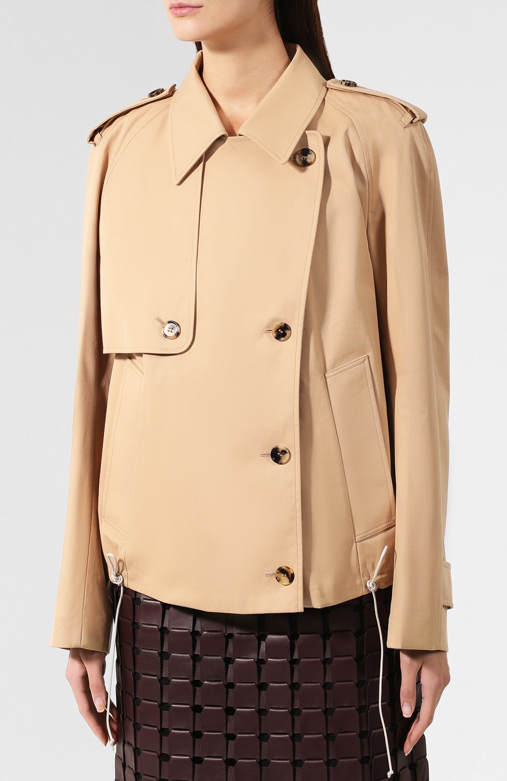 Укороченный тренч BOTTEGA VENETA, арт. 567044/VF4F1, фото 3