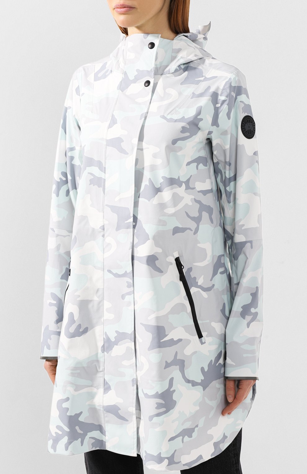 Плащ kitsilano с капюшоном CANADA GOOSE хаки цвета по цене 54300 руб., арт. 5611LBP, фото 3 Плащ kitsilano с капюшоном CANADA GOOSE, арт. 5611LBP, фото 3