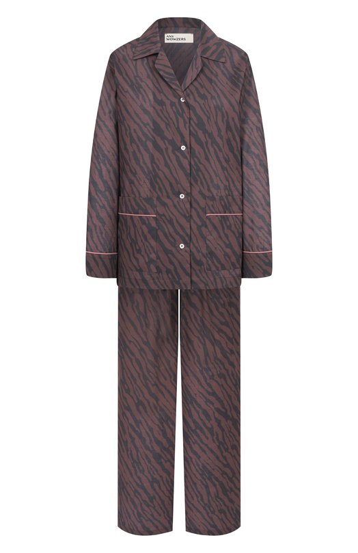 Хлопковая пижама Any Wowzers CLSY02-EXCHOC Коричневый CLSY02-EXCHOC