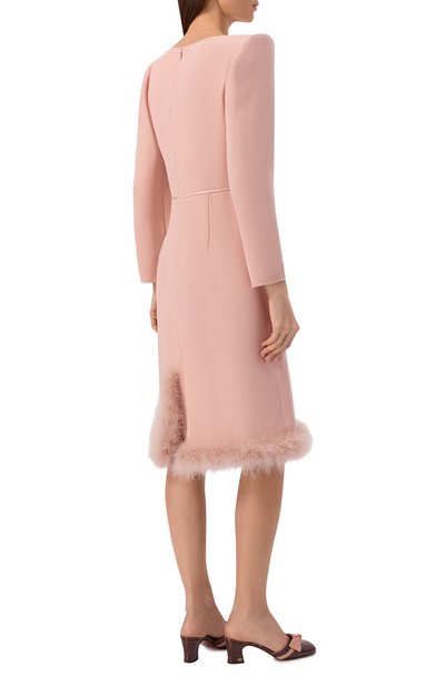 Шелковое платье VALENTINO розового цвета по цене 642500 руб., арт. 8B3VAJ10/1MM, фото 3 Шелковое платье VALENTINO, арт. 8B3VAJ10/1MM, фото 3