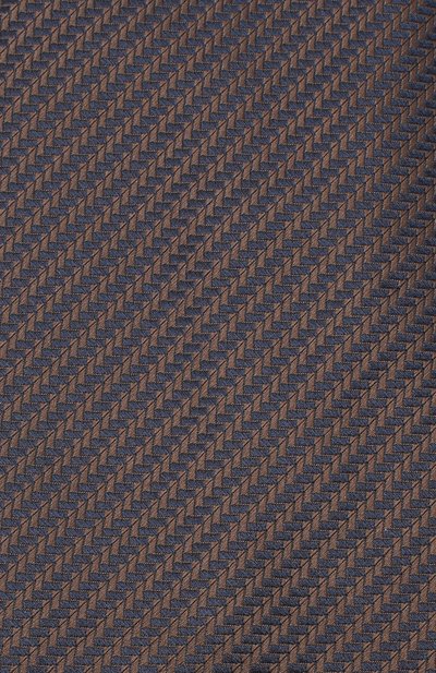 Шелковый галстук BRIONI коричневого цвета по цене 26950 руб., арт. 062I00/09440, фото 3 Шелковый галстук BRIONI, арт. 062I00/09440, фото 3