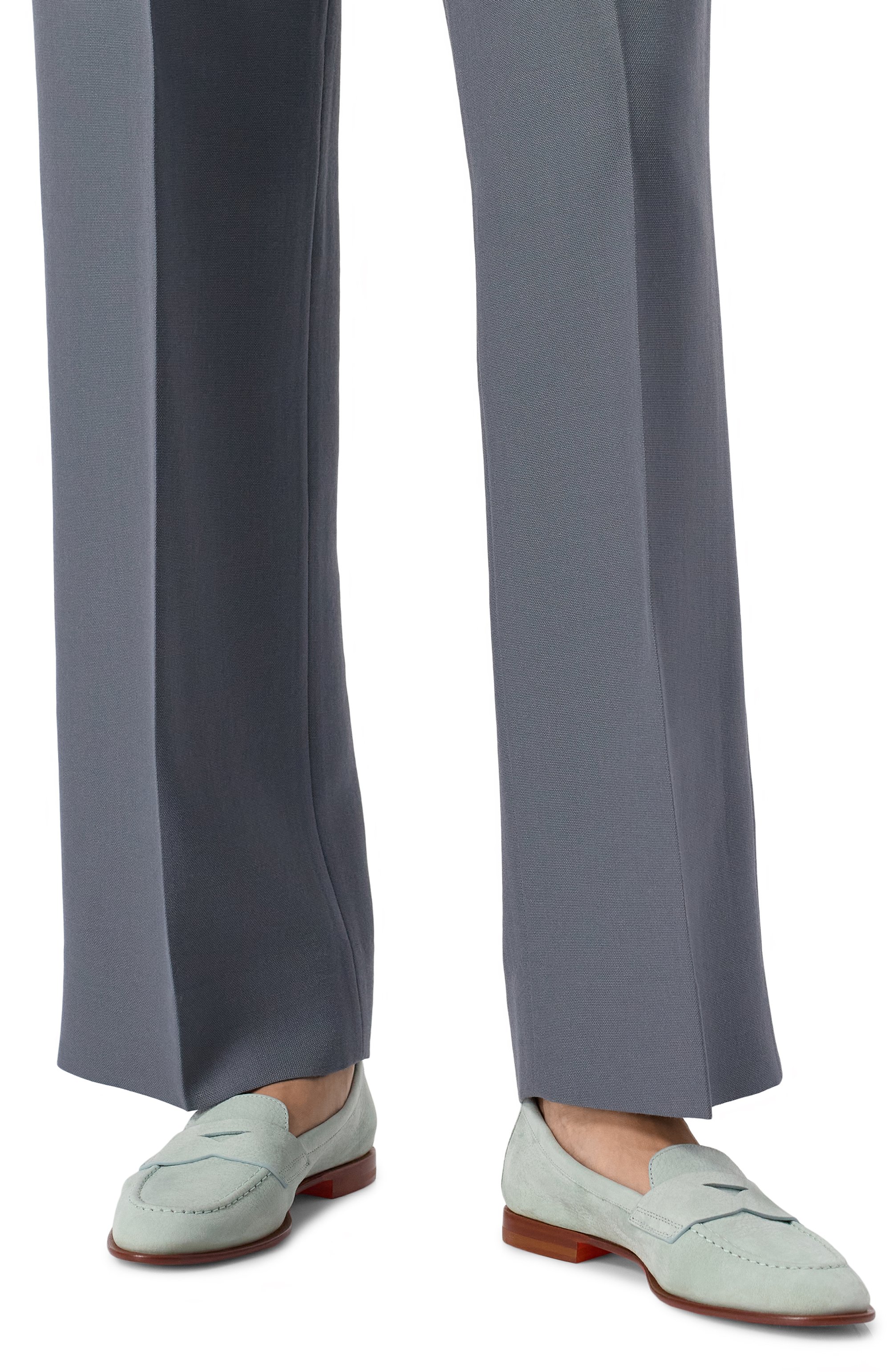 Пенни-лоферы из нубука SANTONI, арт. WUSG59962HAFSPRX, фото 3