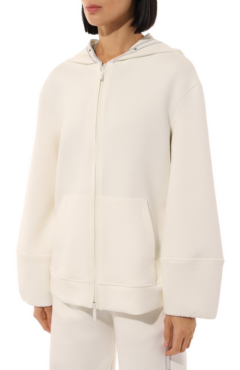 Хлопковая толстовка EMPORIO ARMANI молочного цвета по цене 28050 руб., арт. 6D2M6D/1JHSZ, фото 3 Хлопковая толстовка EMPORIO ARMANI, арт. 6D2M6D/1JHSZ, фото 3
