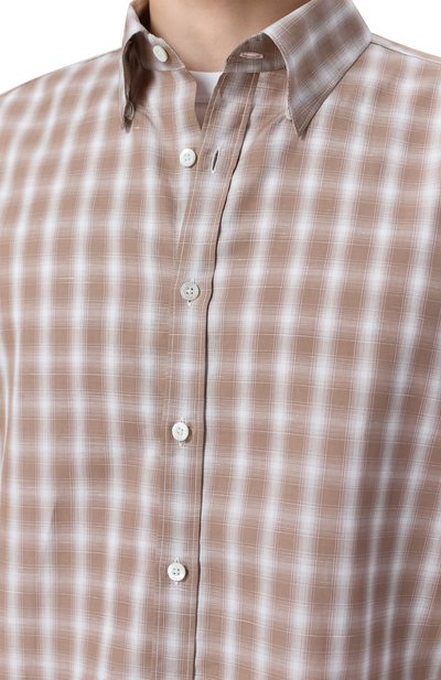 Рубашка из хлопка и льна CANALI, арт. CSL7049/GL03754, фото 5