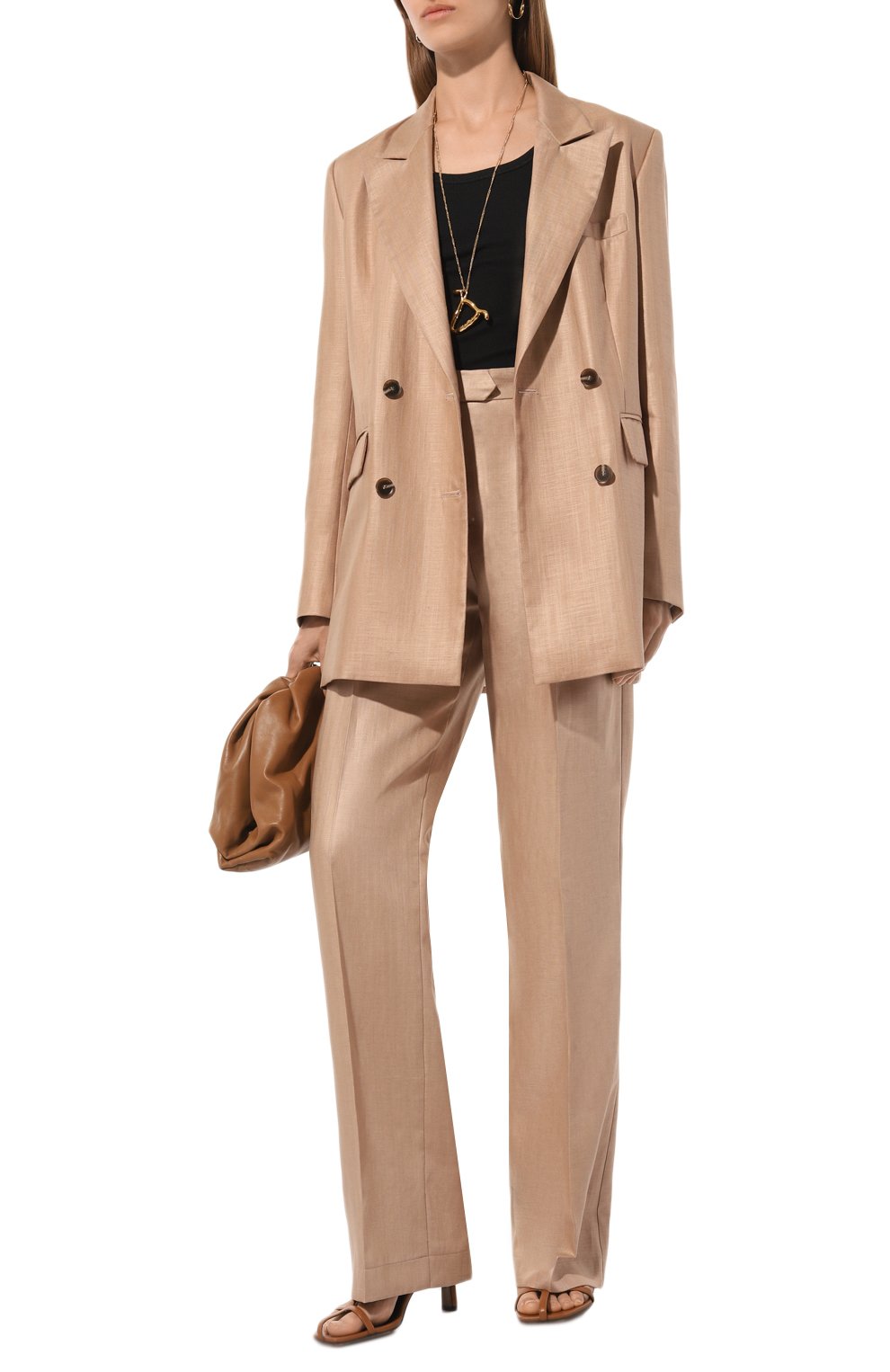 Жакет SEVEN LAB бежевого цвета по цене 21760 руб., арт. SJO.02.700.351, фото 2 Жакет SEVEN LAB, арт. SJO.02.700.351, фото 2