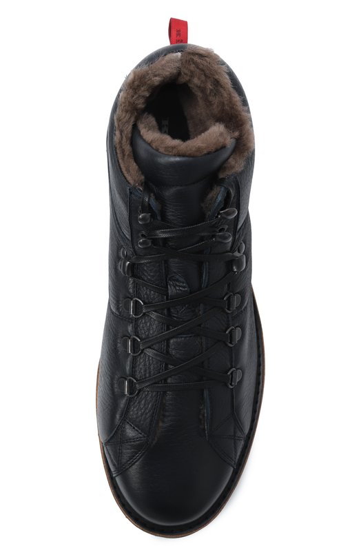 Кожаные ботинки Kiton USSA175N0012602 Синий  USSA175N0012602 Фото 6