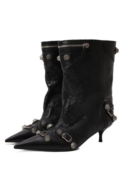 Женские кожаные ботильоны cagole 50 BALENCIAGA, арт. 802082/WAD4E