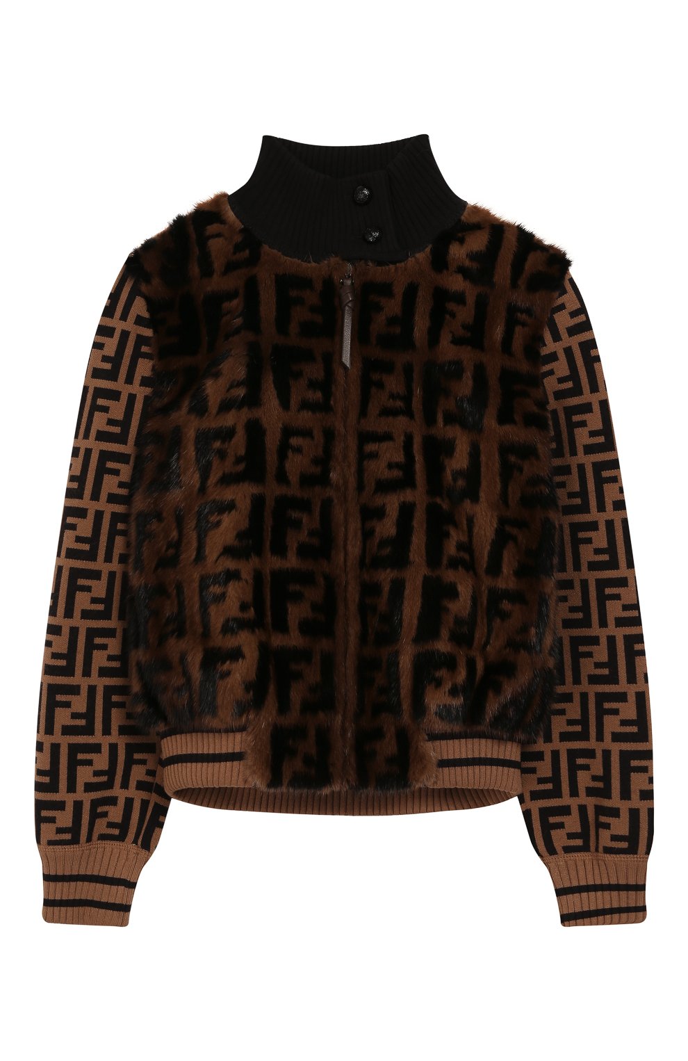 Куртка с меховой отделкой FENDI, арт. JFA106/A1QI/6A-8A, фото 1